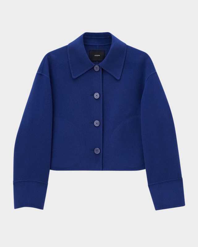 Gerrard Cropped Double-Face Wool Jacket